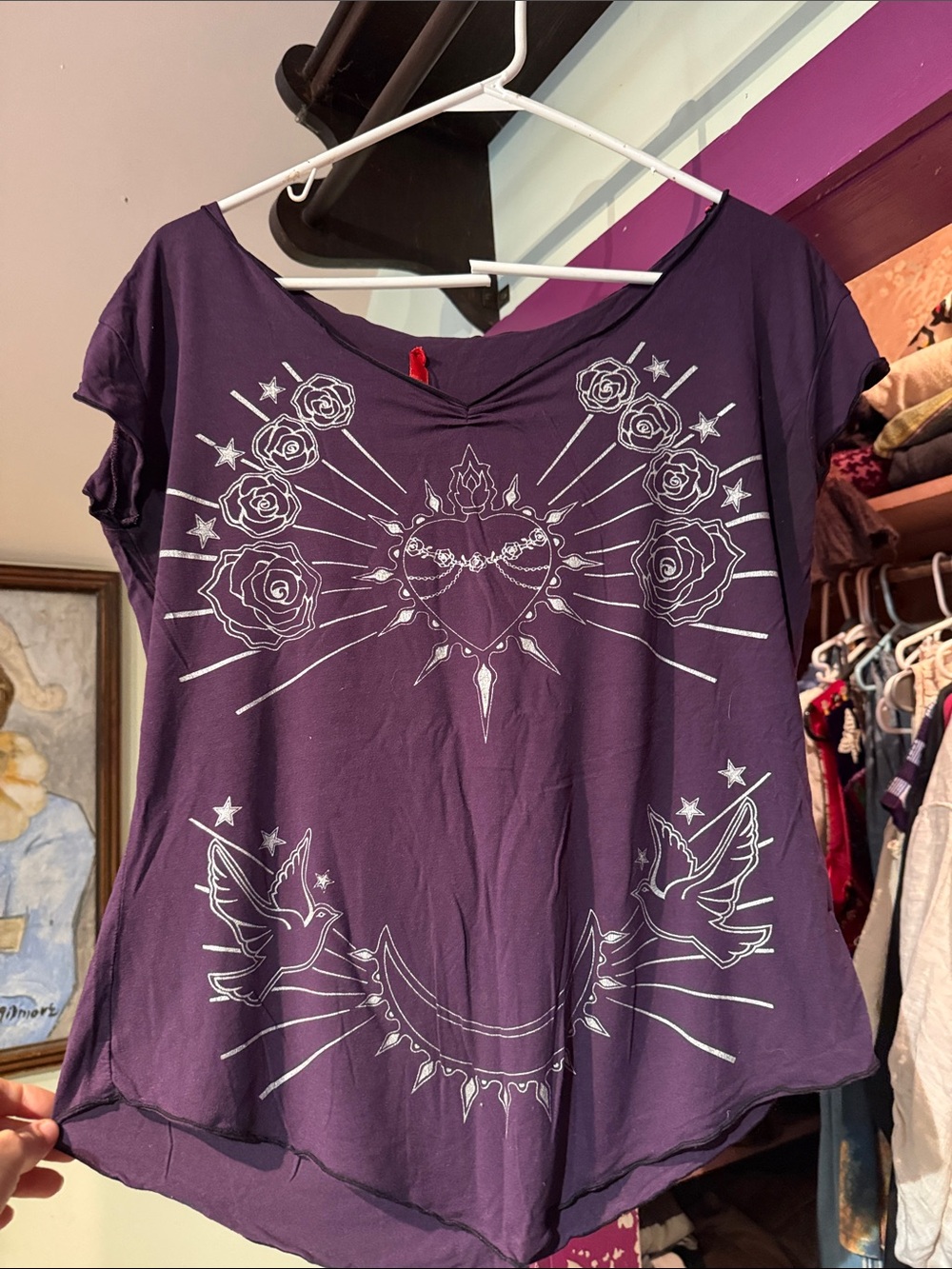 burning heart t shirt